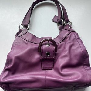 Coach leather handbag